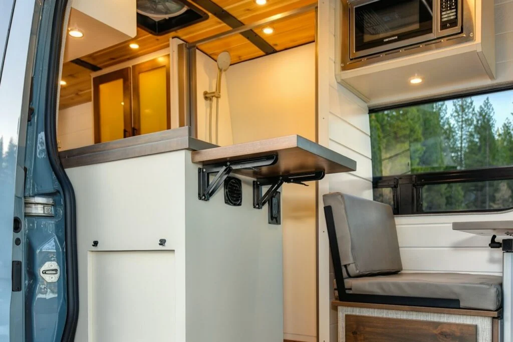 Class B motorhome interior guide showing layout design features and space planning tips